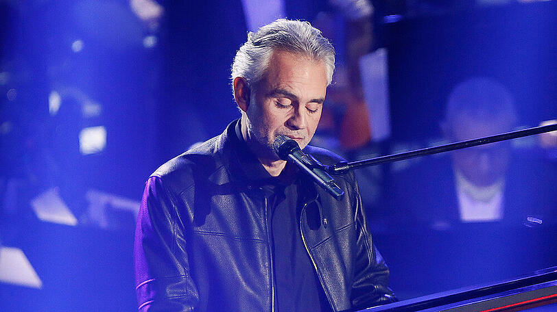 Andrea Bocelli während eines seiner Konzerte