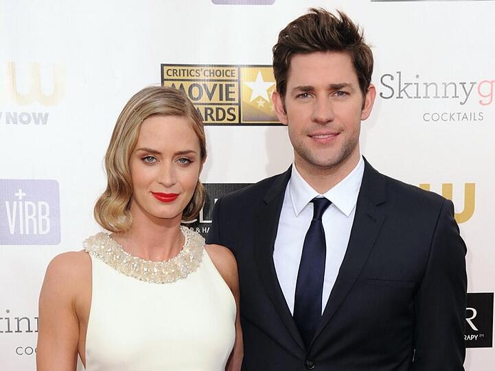 Emily Blunt neben ihrem Mann John Krasinski