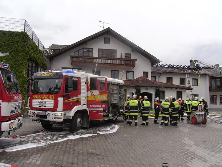 Die Feuerwehr musste anrücken: Bei einem Gasthaus-Brand in Mammingen entstand ein Sachschaden von bis zu 200 000 Euro.