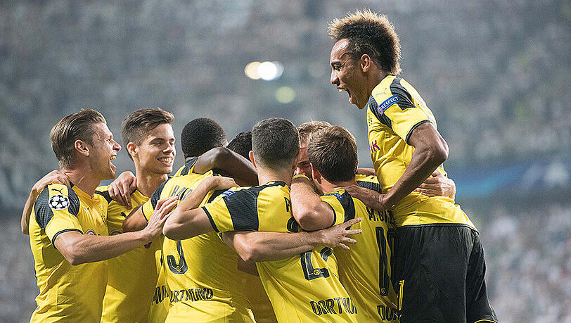 Dortmund obenauf: Zum Champions-League-Auftakt gab es einen klaren Sieg für die "Schwarz-Gelben". Dortmund obenauf: Zum Champions-League-Auftakt gab es einen klaren Sieg für die "Schwarz-Gelben".