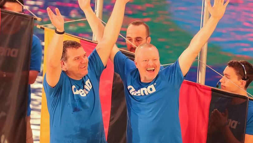 Bald möglicherweise wieder vereint in einer neuen Show: Elton und Stefan Raab.