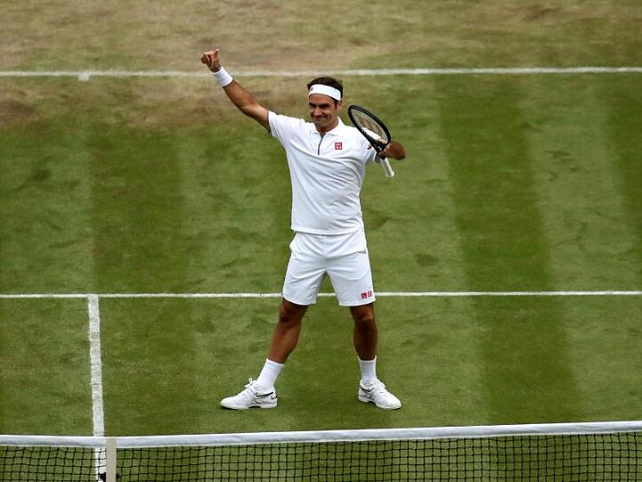 Roger Federer tritt im Wimbledon-Halbfinale zum 40. mal gegen Rafael Nadal an.