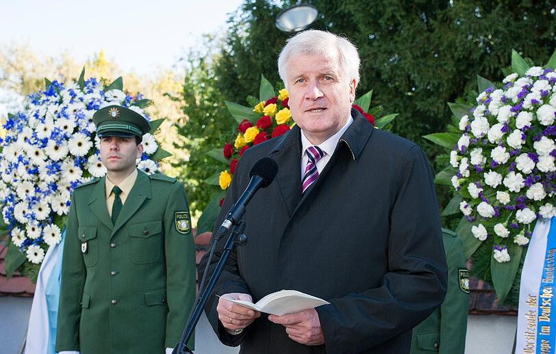 Der bayerische Ministerpräsident Horst Seehofer (CSU) bei der Gedenkveranstaltung für Franz Josef Strauß.