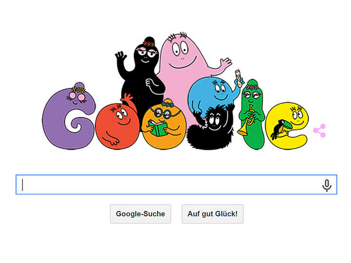 Die Barbapapas als Google Doodle