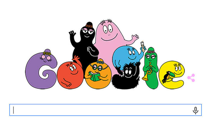 Die Barbapapas als Google Doodle Die Barbapapas als Google Doodle