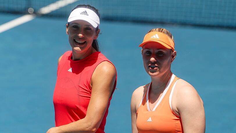 Im Legenden Doppel zeigten Andrea Petkovic (l) und Angelique Kerber (r), dass sie es auch heute noch k&ouml;nnen.