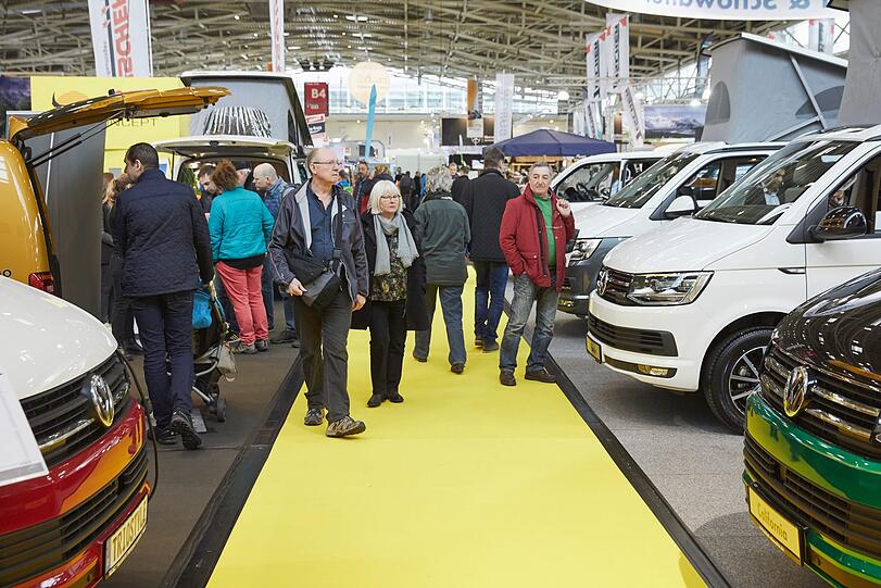 2018 war die Halle mit den Camping-Wagen ein Publikumsmagnet. Heuer bekommen die Wohnmobile sogar noch mehr Platz.