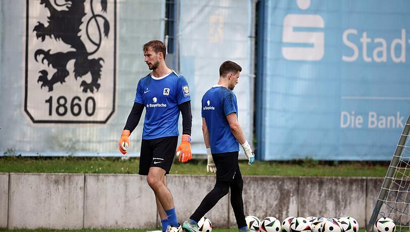 Die beiden Torhüter des TSV 1860: Marco Hiller (l.) und René Vollath.