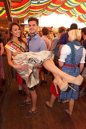 Miss Bayern 2014 Julia Wolf und Mister Bayern Marco Elflein.