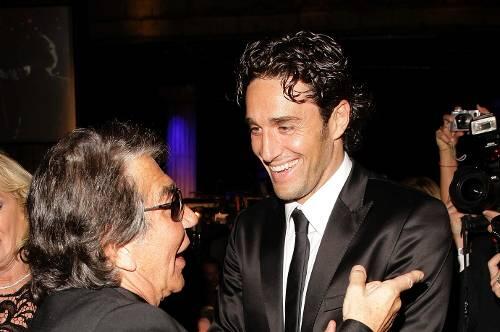 Roberto Cavalli mit Luca Toni.