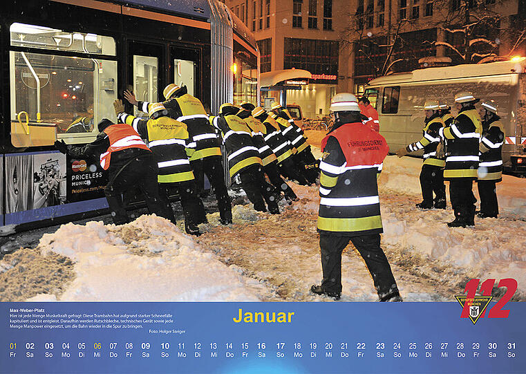 Der Kalender der Berufsfeuerwehr München 2016.