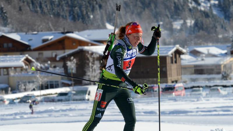 Zurück in der Loipe: Biathletin Laura Dahlmeier. Zurück in der Loipe: Biathletin Laura Dahlmeier.