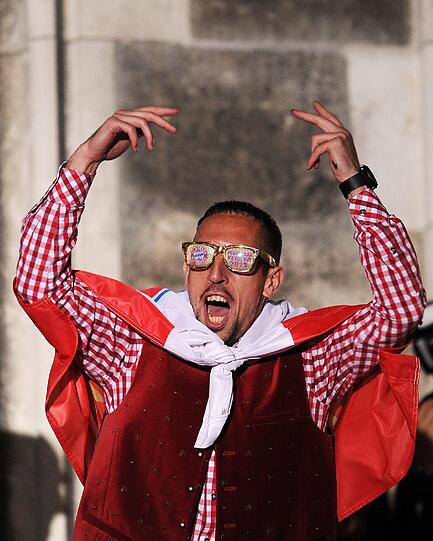 Mit Meisterbrille zum Rentenvertrag? Franck Ribéry.