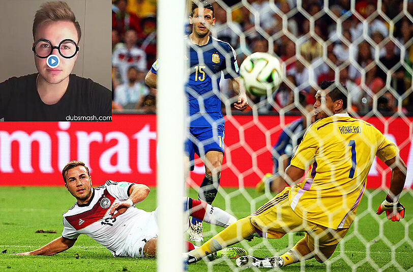 Zeigt Humor: Bayern-Star Mario Götze.
