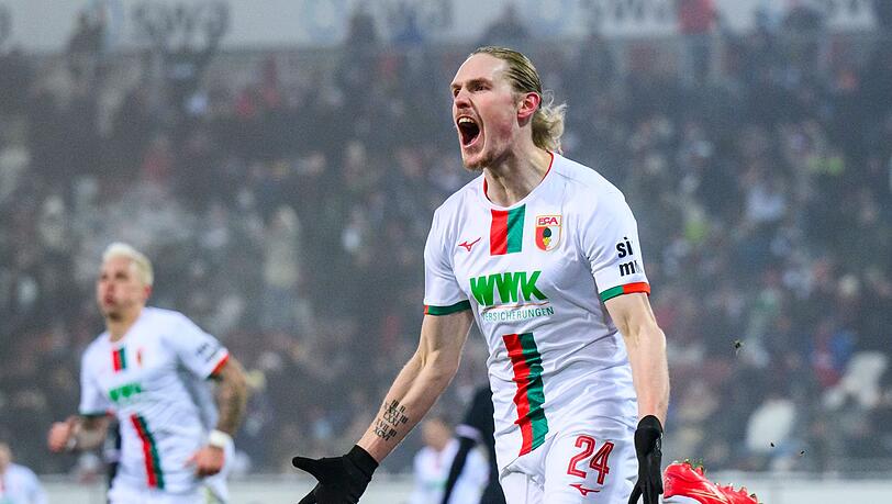 Brachte Augsburg gegen Frankfurt in Führung: Fredrik Jensen.