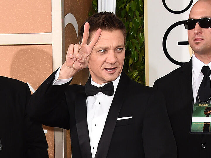 Siegesgewiss? Jeremy Renner bei den Golden Globes im Januar
