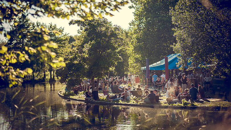 Idylle am See: das Café im Westpark.
