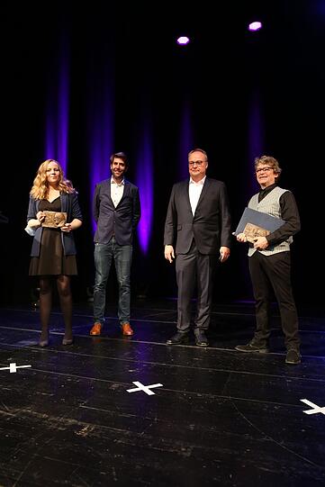 Sarah Bosetti, Claus von Wagner, Oliver Welke und Frank-Markus Barwasser.