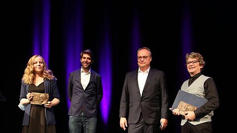 Sarah Bosetti, Claus von Wagner, Oliver Welke und Frank-Markus Barwasser.