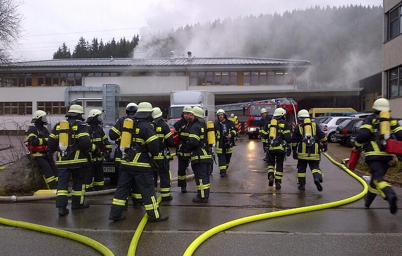 Feuer in einer Behindertenwerkstatt Titisee-Neustadt.