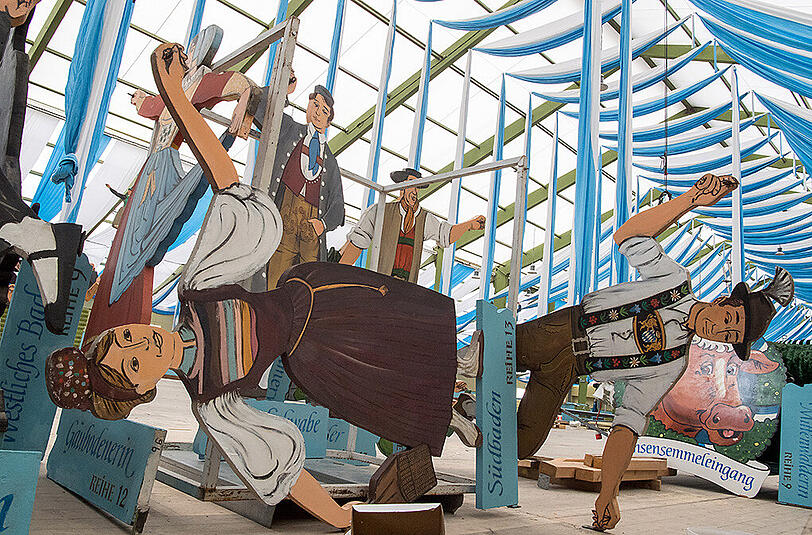 Auf der Theresienwiese geht's vorwärts: Die aktuellen Bilder vom Wiesn-Aufbau zum Durchklicken.