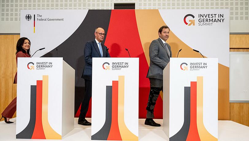 Merz und Klingbeil sagten den Investoren zu, den Reformkurs fortzusetzen. Merz und Klingbeil sagten den Investoren zu, den Reformkurs fortzusetzen.