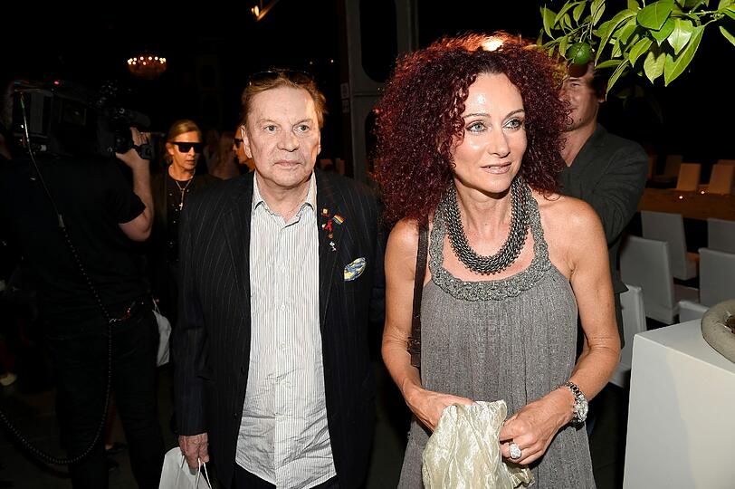 Helmut Berger und Mausi Lugner.