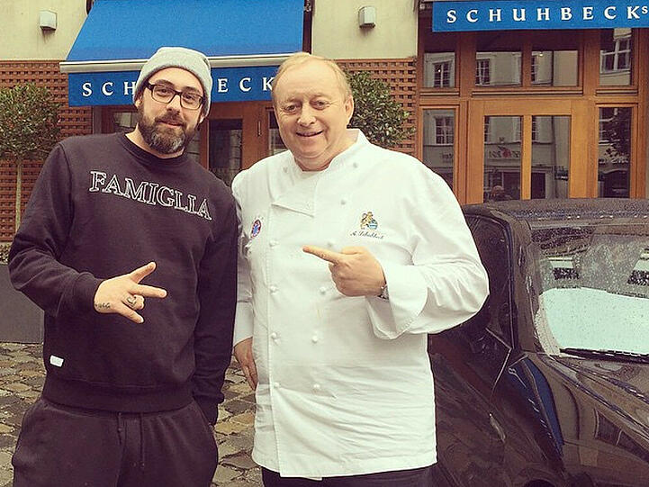 Sido und Sterne-Koch Alfons Schuhbeck in München