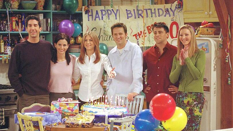Sie waren die "Friends": David Schwimmer (v.l.), Courteney Cox, Jennifer Aniston, Matthew Perry, Matt LeBlanc und Lisa Kudrow Sie waren die "Friends": David Schwimmer (v.l.), Courteney Cox, Jennifer Aniston, Matthew Perry, Matt LeBlanc und Lisa Kudrow