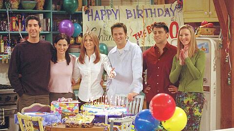 Sie waren die "Friends": David Schwimmer (v.l.), Courteney Cox, Jennifer Aniston, Matthew Perry, Matt LeBlanc und Lisa Kudrow