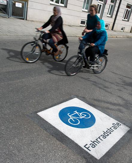 Auf dem Fahrrad ins Leben: Die Bilder.