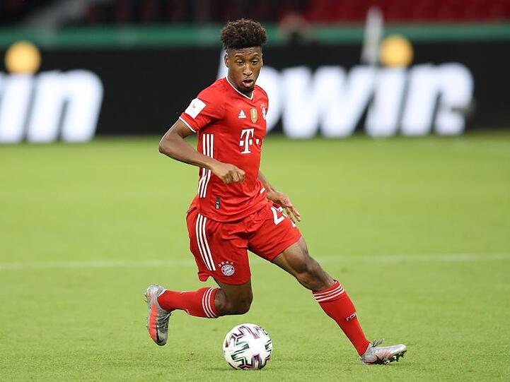 Kingsley Coman in Aktion. Foto: Alexander Hassenstein/Getty Images Europe/Pool/dpa/Archivbild