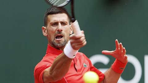 Novak Djokovic gewann in Genf gegen Yannick Hanfmann 6:3, 6:3.