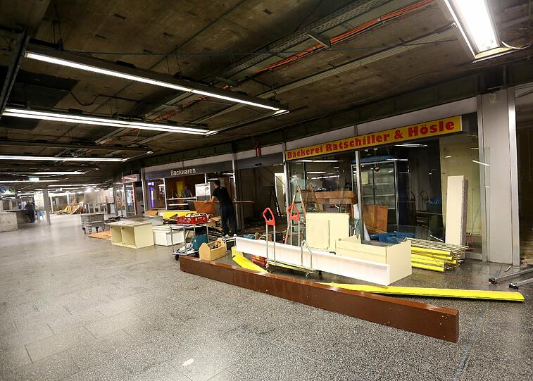 Baustelle statt Backwaren: Die Filiale der Bäckerei Ratschiller wird am Freitag abgerissen.