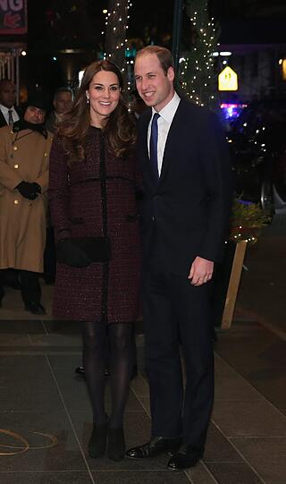 Kate und William bei ihrer Ankunft in New York vor dem Luxushotel Carlyle in Manhattans Upper East Side.