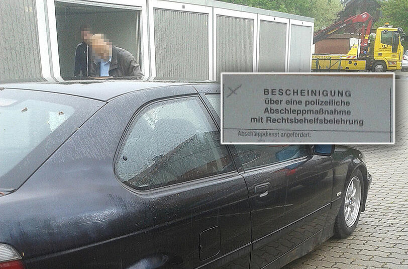 Der BMW wurde inzwischen von der Polizei sichergestellt.