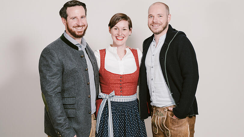 Familienunternehmen (v.l.): Philipp und Alexandra von Frankenberg, Phillipos Melachrinos.