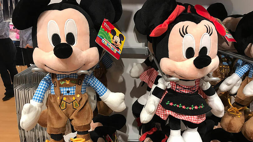 Und natürlich auch ein Gruß an München: Mickey Mouse in Tracht.