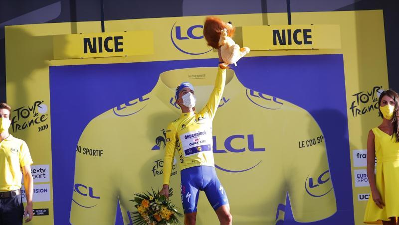 Das Gelbe Trikot von Julian Alaphilippe sollte auf der 3. Etappe nicht in Gefahr sein. Das Gelbe Trikot von Julian Alaphilippe sollte auf der 3. Etappe nicht in Gefahr sein.