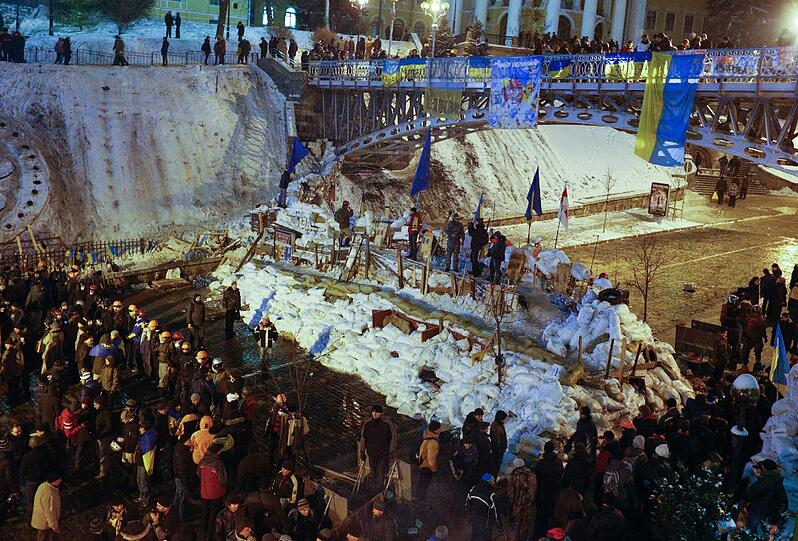 Bilder von den Protesten in der Ukraine. Die Gewalt der Regierung wird von Tag zu Tag härter.