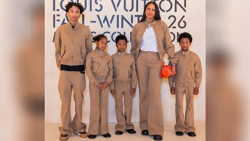 Pharrell Williams hat mit seiner Ehefrau neben Sohn Rocket (l.) auch Drillinge.