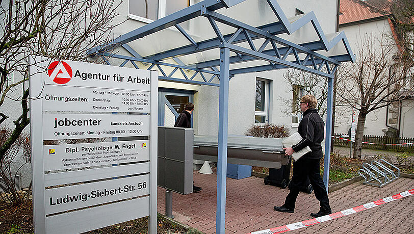 Dasd Jobcenter in Rothenburg - hier spielte sich die Bluttat Anfang Dezember 2014 ab. Dasd Jobcenter in Rothenburg - hier spielte sich die Bluttat Anfang Dezember 2014 ab.