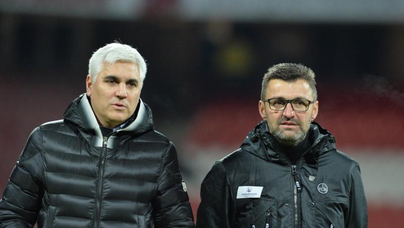 Der Nürnberger Trainer Michael Köllner (r) und der Nürnberger Sportvorstand Andreas Bornemann (l). Foto: Timm Schamberger/Archiv Der Nürnberger Trainer Michael Köllner (r) und der Nürnberger Sportvorstand Andreas Bornemann (l). Foto: Timm Schamberger/Archiv
