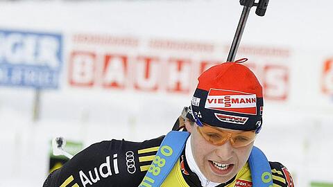 Biahtlon-Superstar Magdalena Neuner.