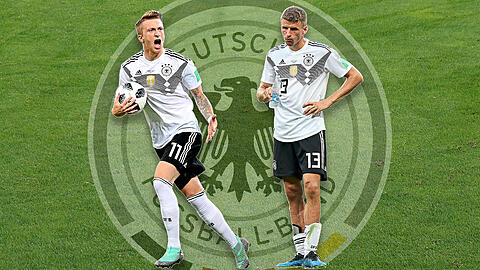 Bei dem einen läuft's - beim anderen (noch) nicht: Die Nationalspieler Marco Reus (l.) und Thomas Müller.
