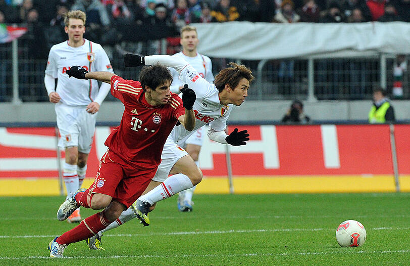 JAVI MARTÍNEZ: Note 3. Kam für Tymoshchuk, trotz Augapfelprellung resolut im Zweikampf &ndash; ein Kämpfer!
