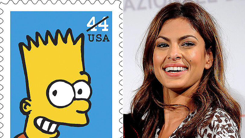 Was haben wohl die freche Comicfigur Bart Simpson und die schöne Hollywood-Schauspielerinnen Eva Mendes gemeinsam? Was haben wohl die freche Comicfigur Bart Simpson und die schöne Hollywood-Schauspielerinnen Eva Mendes gemeinsam?