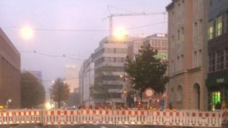 Hier an der Marsstraße war für Autofahrer erstmal Schluss. Hier an der Marsstraße war für Autofahrer erstmal Schluss.