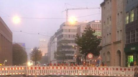 Hier an der Marsstraße war für Autofahrer erstmal Schluss.