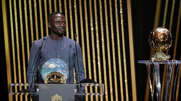 Bayern-Star Sadio Mané bei der Ballon d'Or-Gala in Paris.